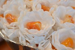 sweet candy with yellow filling