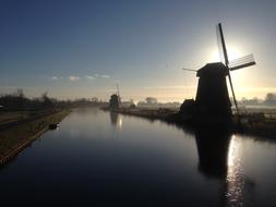 windmill by the river