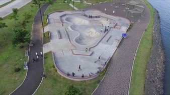 Skate Park Areal View