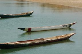 long boats on the river