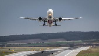 plane taking off upwards