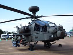 metal helicopter with cannons