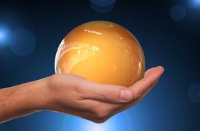 hand keep ball finger present