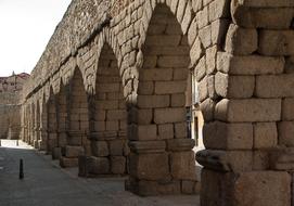 brick fence with arches