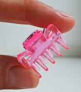plastic hairpin in hand