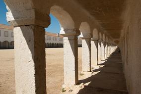 old monastery with arches