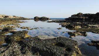 Rocky Coast Lagoon Blue