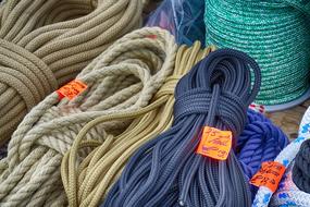 ropes on the boat