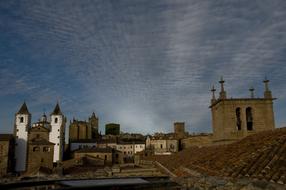 evening view of the rooftops