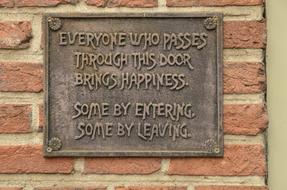 old inscription on the wall of a building