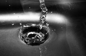 current drops of water in the glass