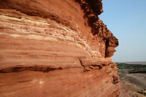 Sandstone Island Tidal Erosion Red