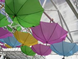Umbrellas Composition