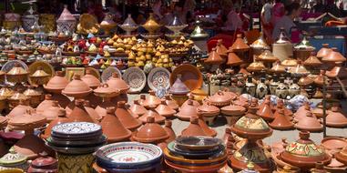 Indian spices in dishes