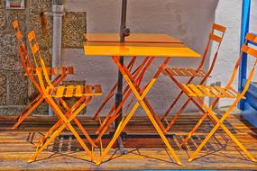 porch with seating