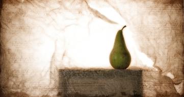 pear in the lighting