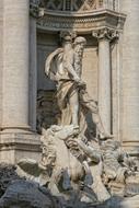 Roman sculptures outside the museum