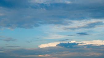 blue sky with clouds landscape