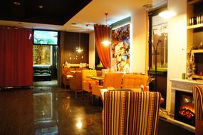 bright interior of the restaurant