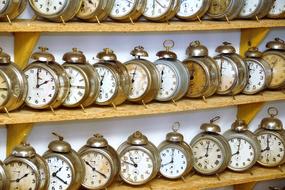 selling alarm clocks on display