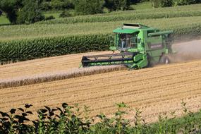 Combine Harvester Harvest