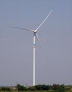 windmill in a green field