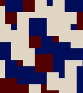 color splice mix mash up blue