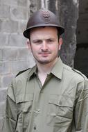 man soldier portrait