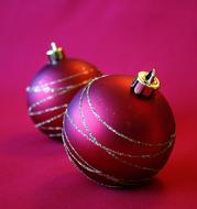 Christmas Decorations Balls Red
