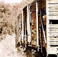 old wooden wagon boards