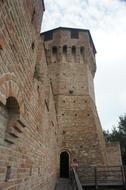 medieval castle built on top of a hill