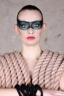 designer clothes and makeup on the model