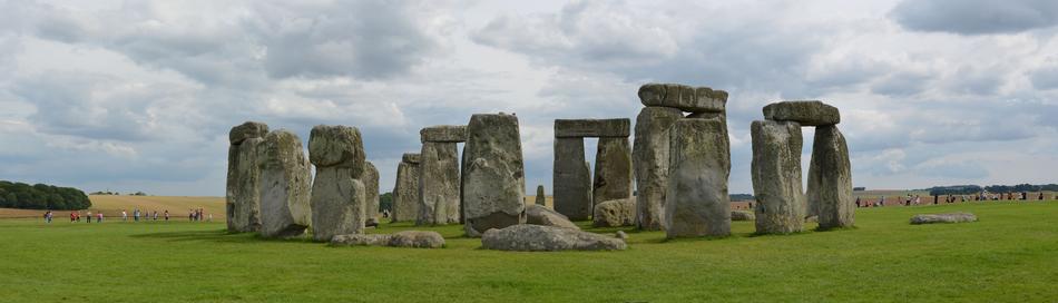 Stonehenge Panorama Clouds