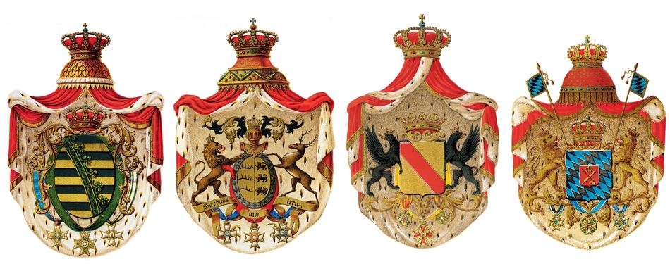 Powerful german coats of arms