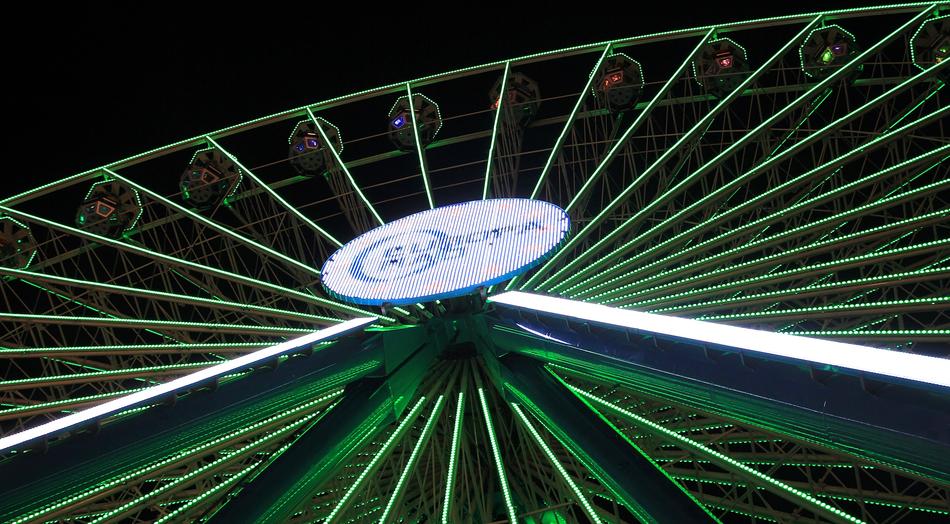 beautiful view of the Ferris wheel