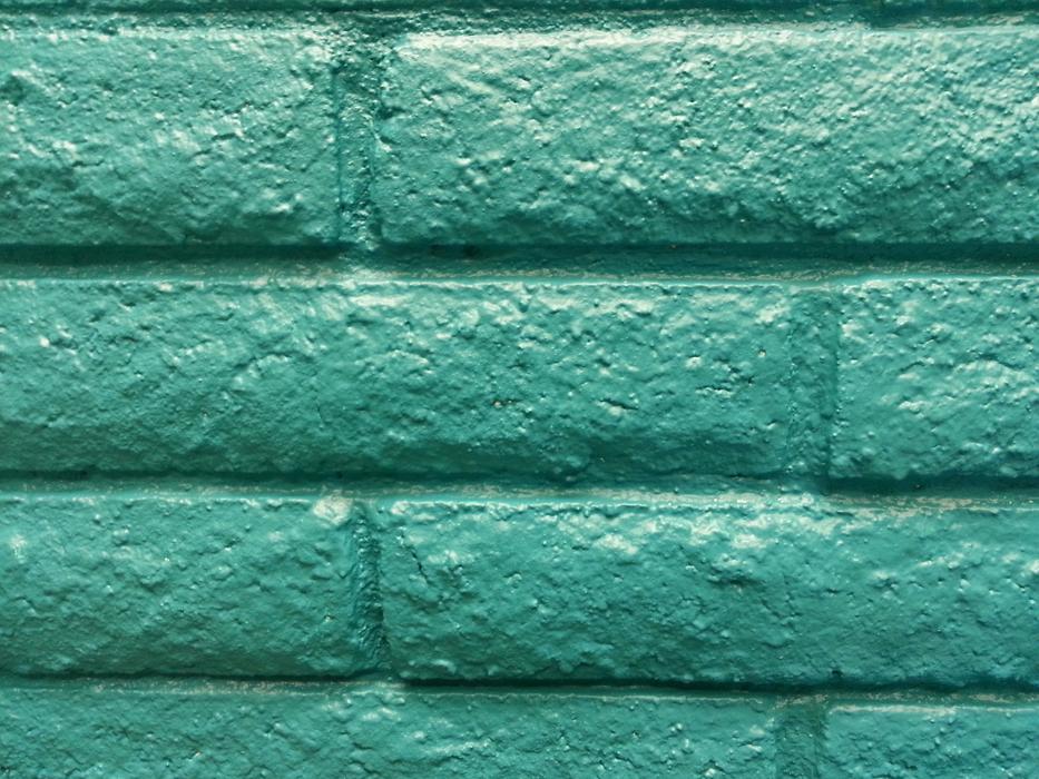 Brick Wall Turquoise