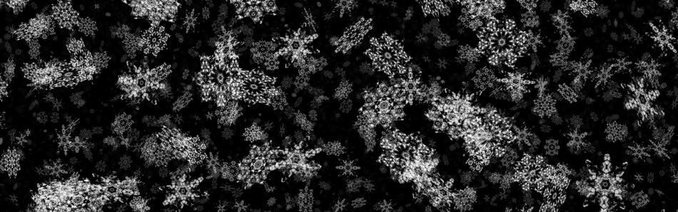 christmas xmas snowflakes banner