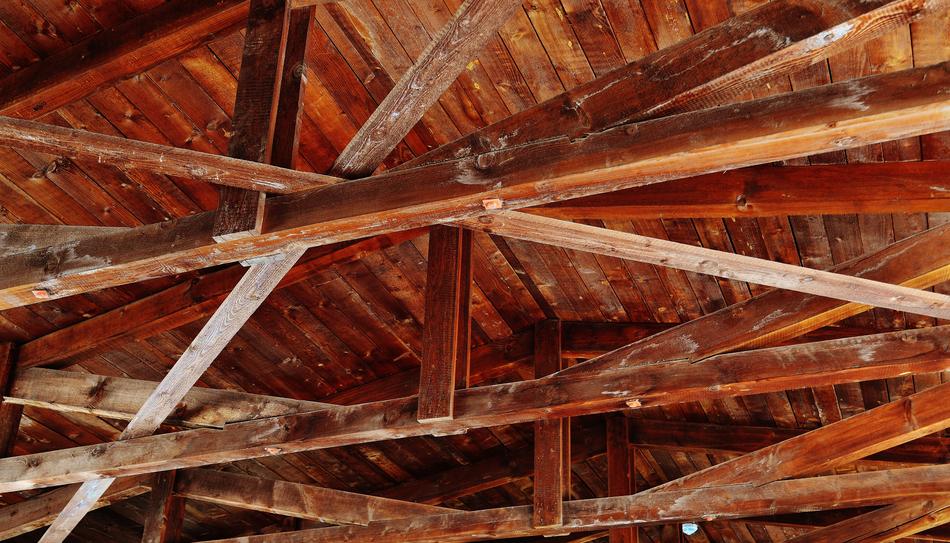 wooden old roof