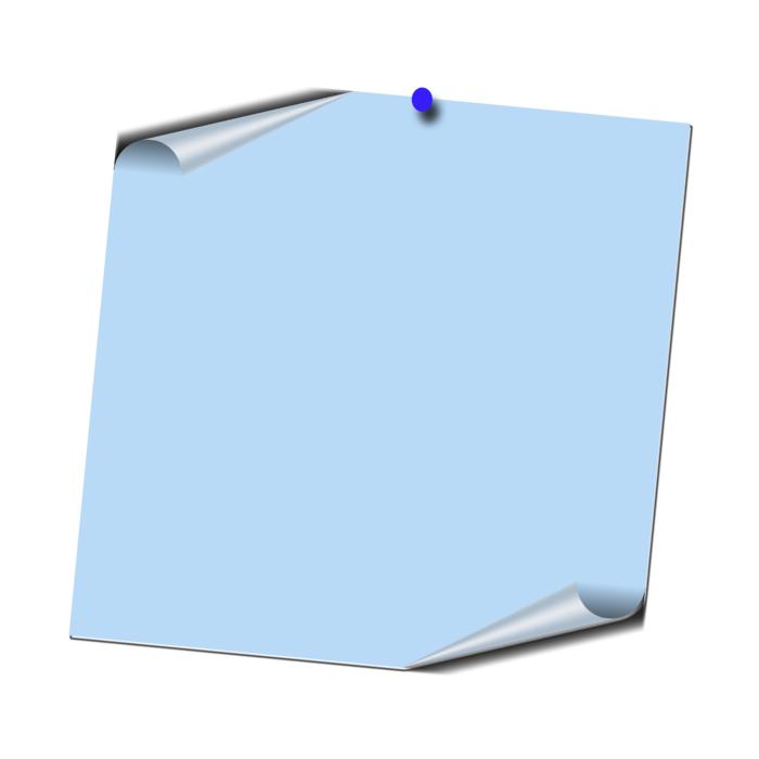 blue paper on the wall