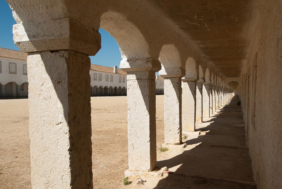old monastery with arches