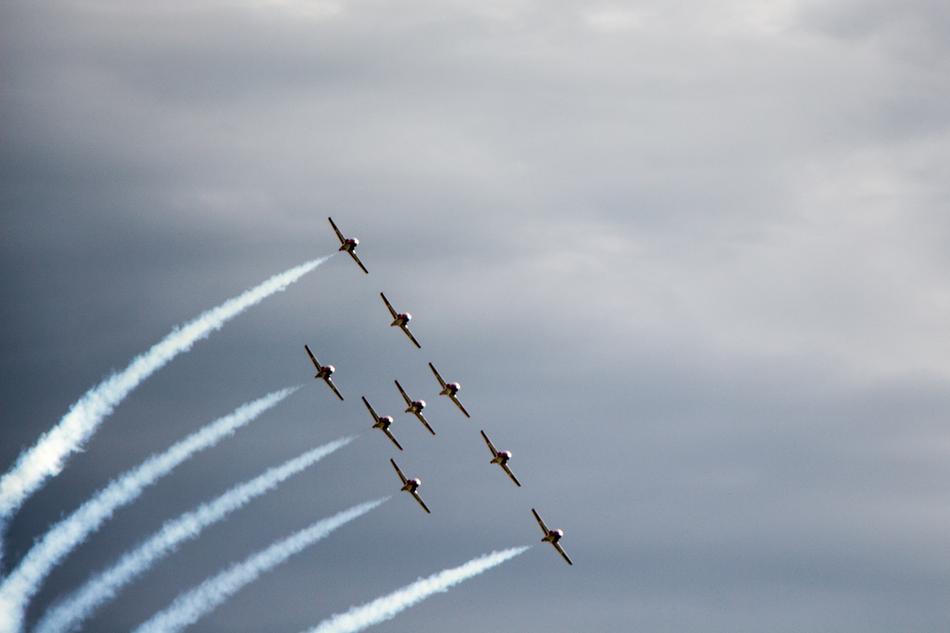 Canadian Snowbirds Flying