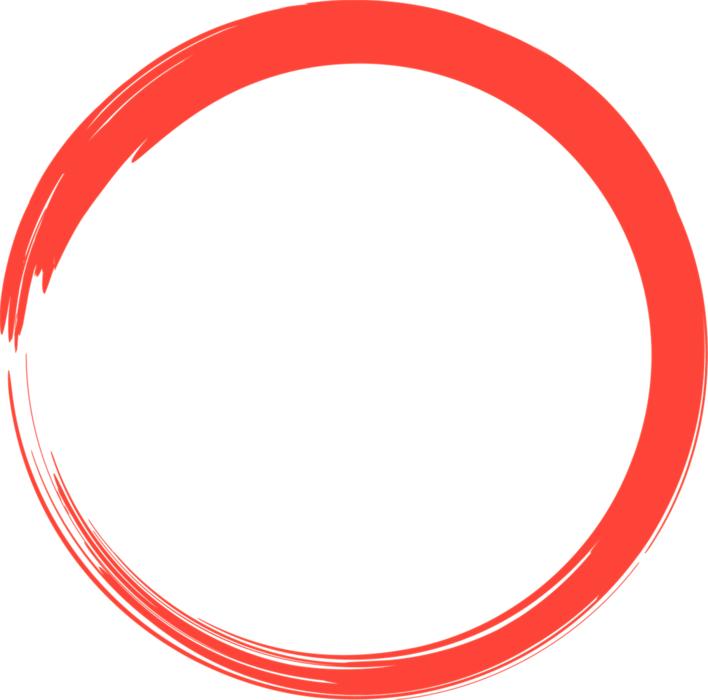 red swirling circle pattern