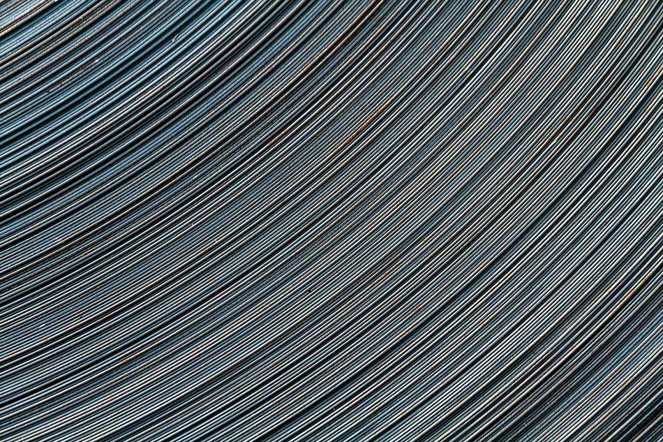 coil ring steel background