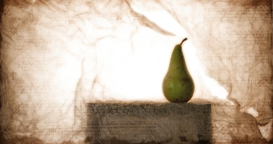 pear in the lighting
