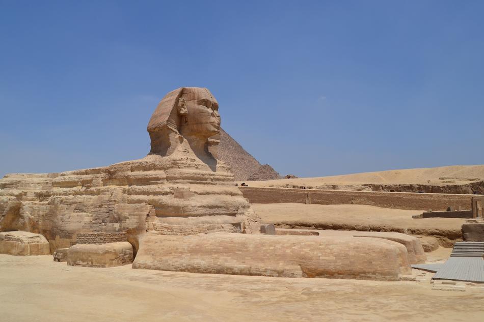sand sphinx in the desert