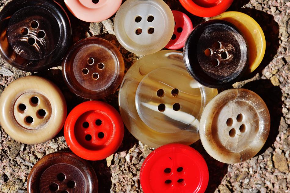 colored plastic buttons