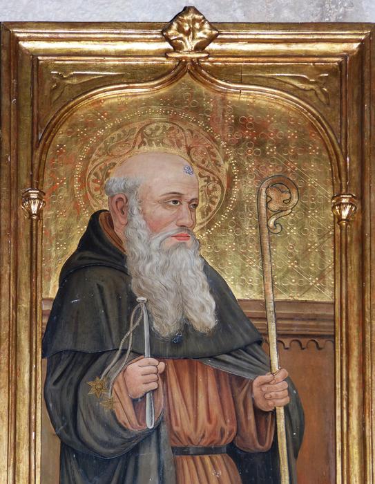a beautiful icon with a saint