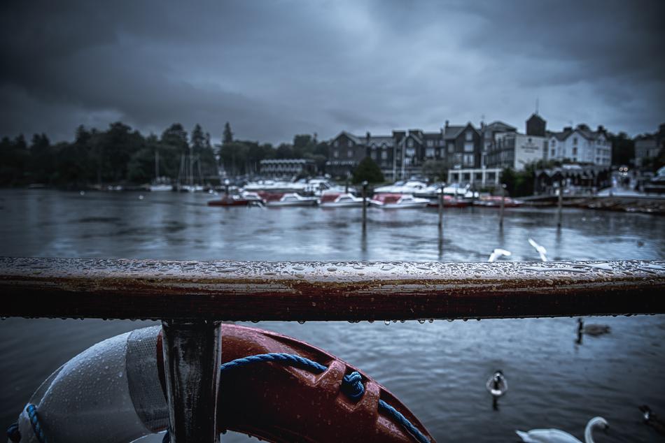 stormy weather near the lake