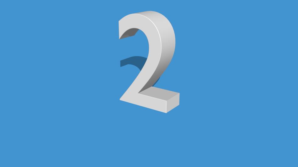 two number 2 white design