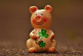 Lucky Pig Figure ceramic